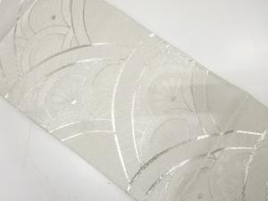 アンティーク　青海波に菊模様織り出し袋帯（着用可）